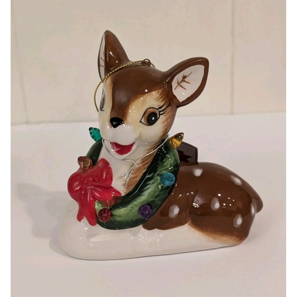 Mr. Christmas Follow The Magic Lighted Ornaments Deer Elf Santa Snowma READ - Picture 12 of 15
